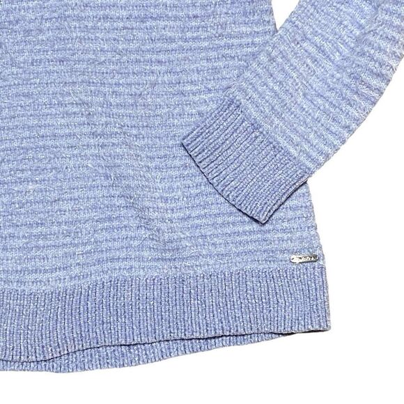 Calvin Klein Plush Sweater Solid Blue Size Medium - Picture 3 of 6